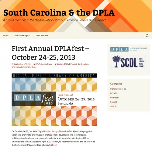 SC-DPLA Website