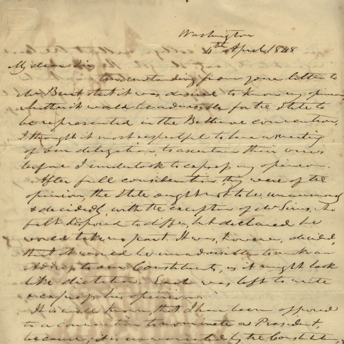John C. Calhoun Letters, 1824-1850