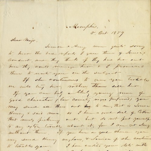 Letters to Alfred Wardlaw, 1857-1862
